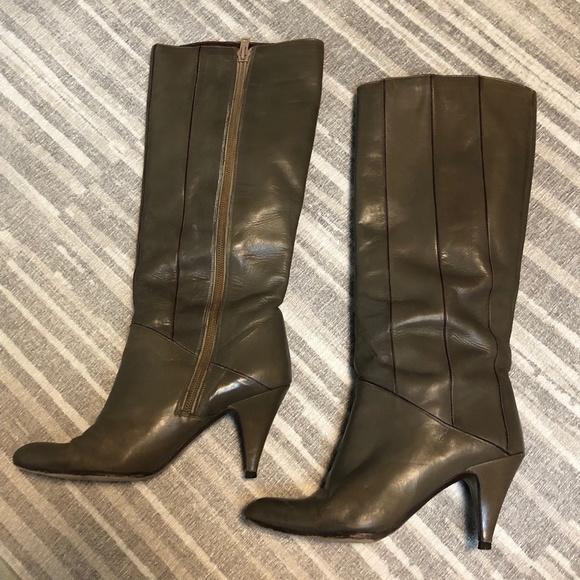 Roberto Gil Brown Heeled Calf Boots Shoes ((size 7M)) - Picture 2 of 7